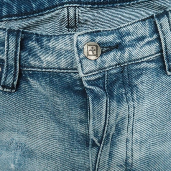 KSUBI Jeans Mens 33x32 Blue Van Winkle Trashed Dreams Button Fly - Picture 3 of 14